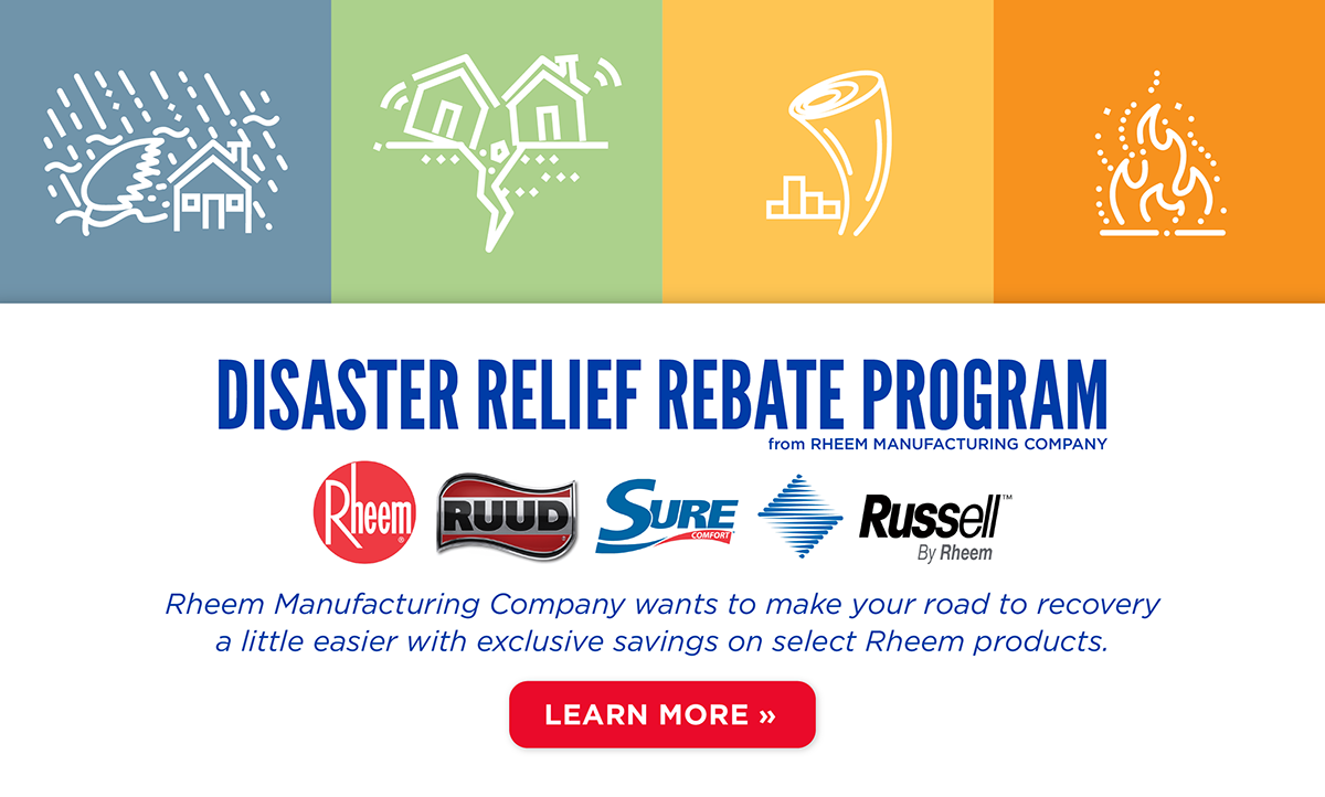Rheem Disaster Relief Rebate Program